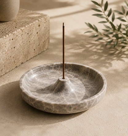 Handcrafted brass incense holder from the Heritage Brass Collection